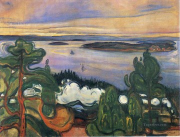 Edvard Munch Painting - humo del tren 1900 Edvard Munch